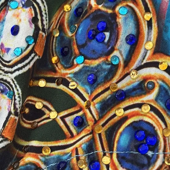 TRUE COLOUR dress Swarovski Crystals size S-M